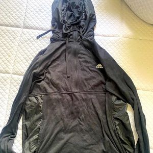 Adidas climacool half zip up with hood
